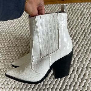 White Western Style Boots
